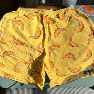 Men’s Patagonia Baggies Swim Shorts 7 in. Yellow/Melons. XS